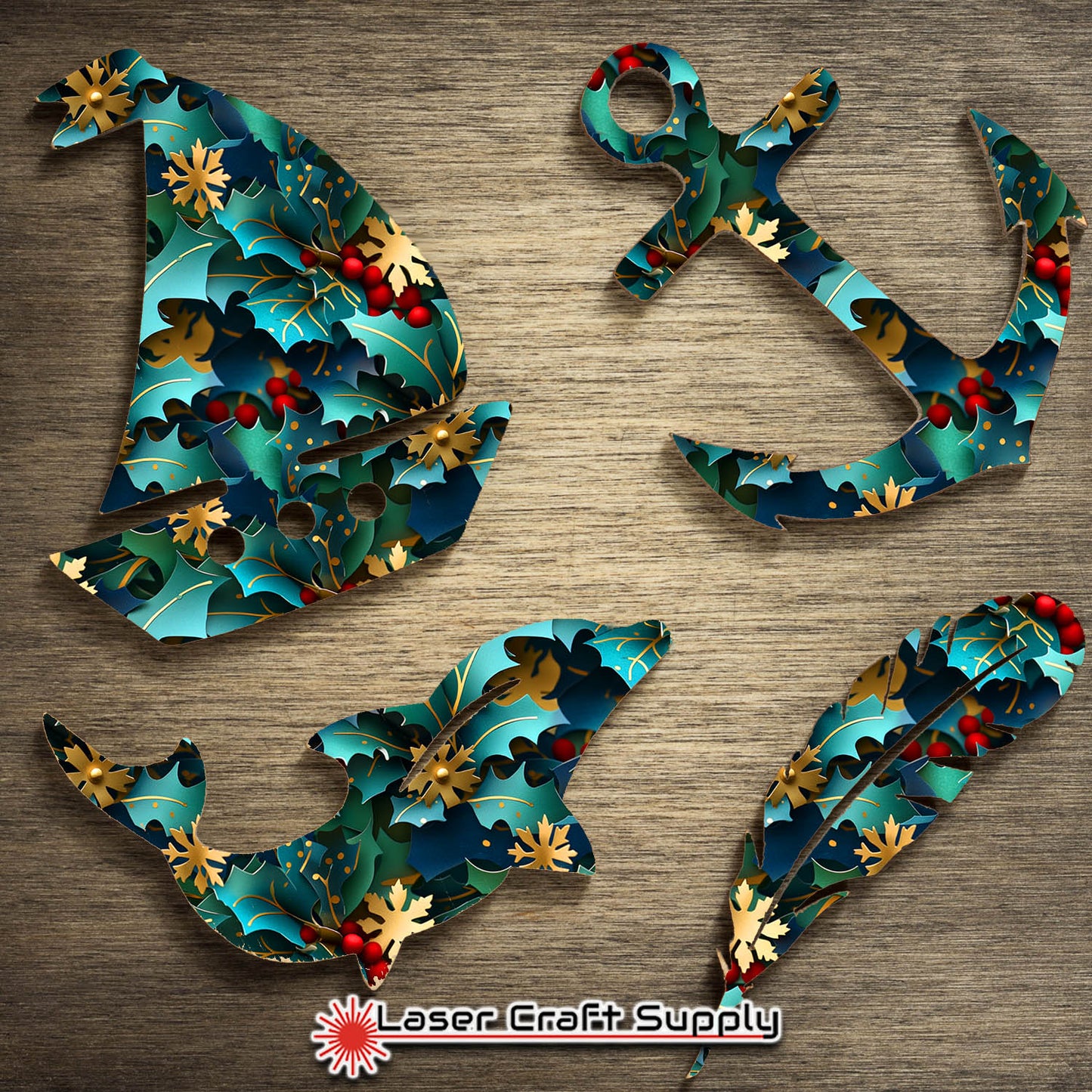 Christmas Paper Holly - Creative Cast