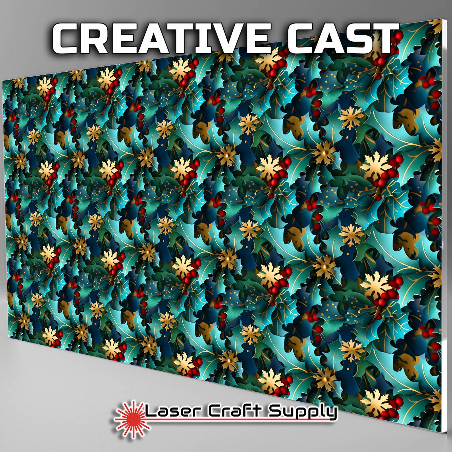Christmas Paper Holly - Creative Cast