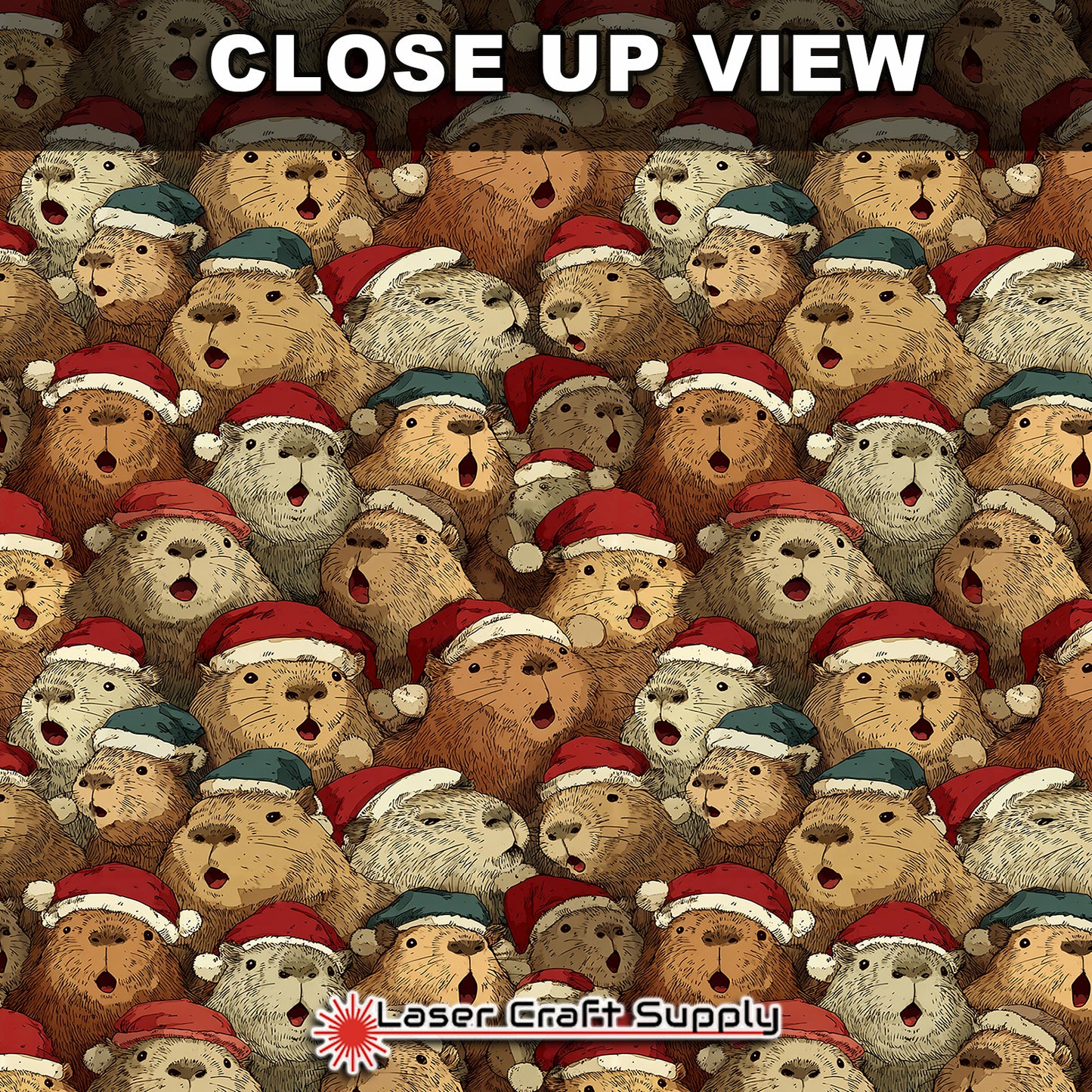 Christma Caroling Capybaras