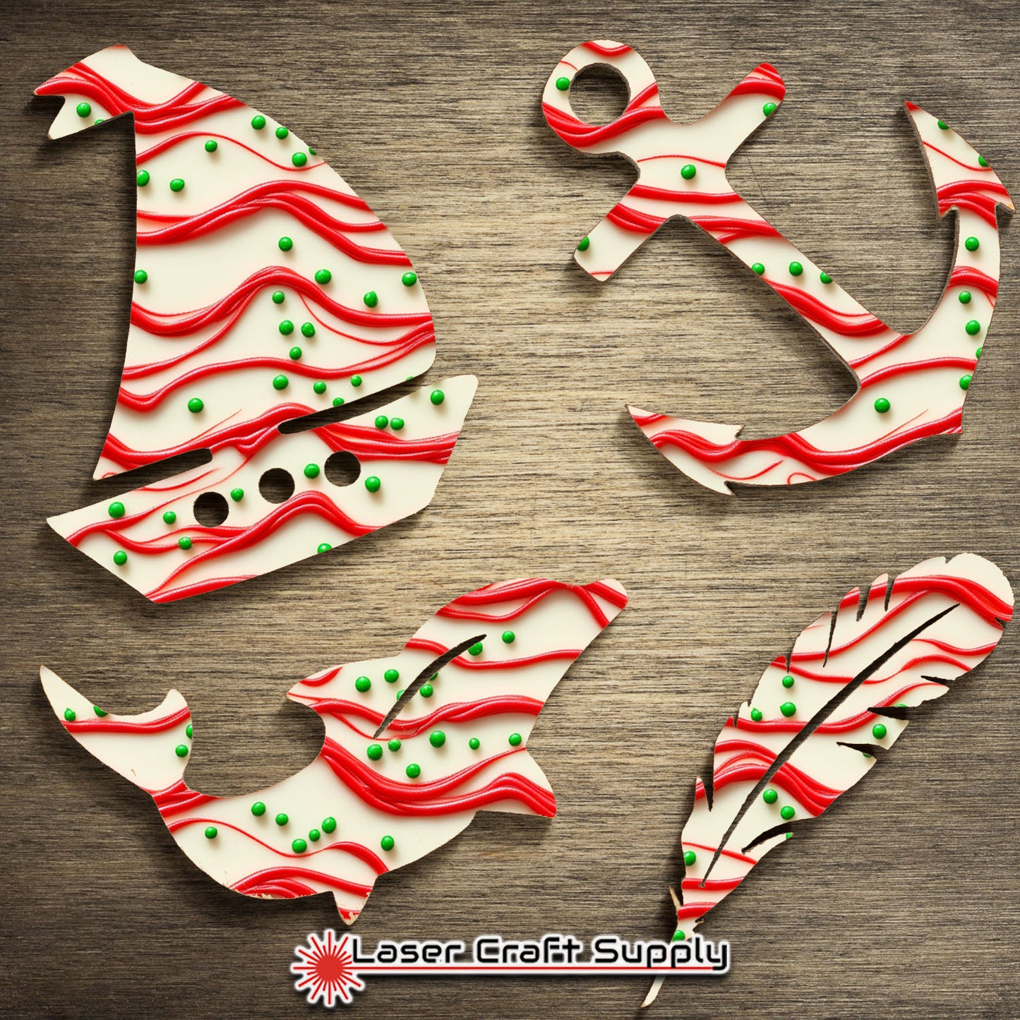 Creative Cast Acrylics - Christmas Cake Frosting