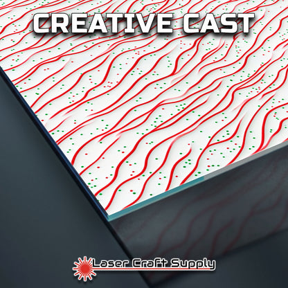 Creative Cast Acrylics - Christmas Cake and Sprinkles