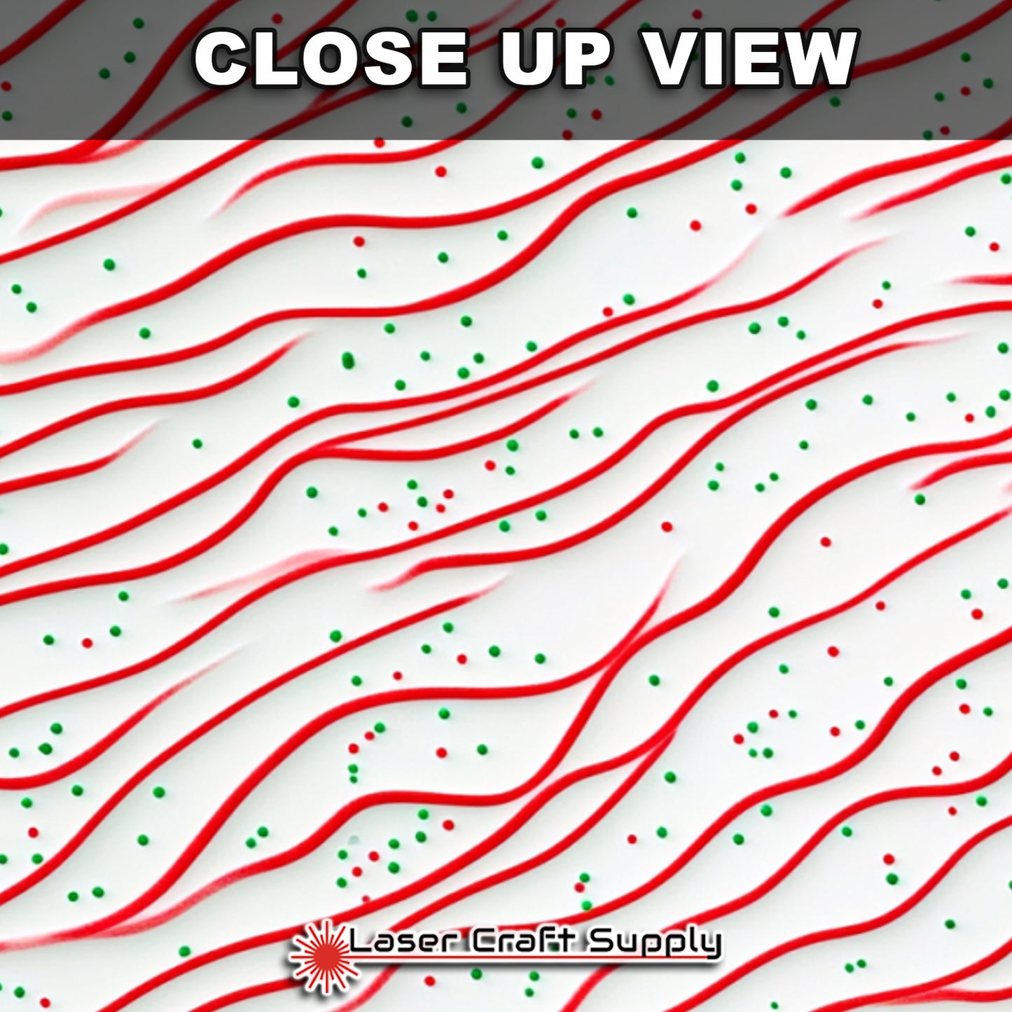 Creative Cast Acrylics - Christmas Cake and Sprinkles
