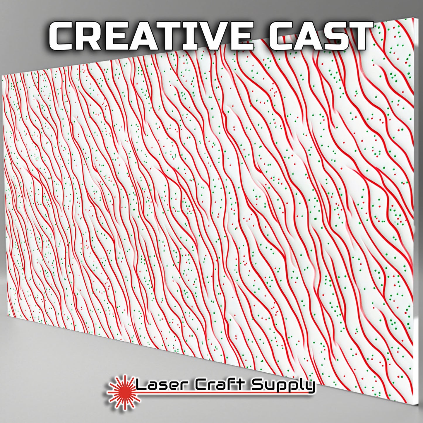 Creative Cast Acrylics - Christmas Cake and Sprinkles