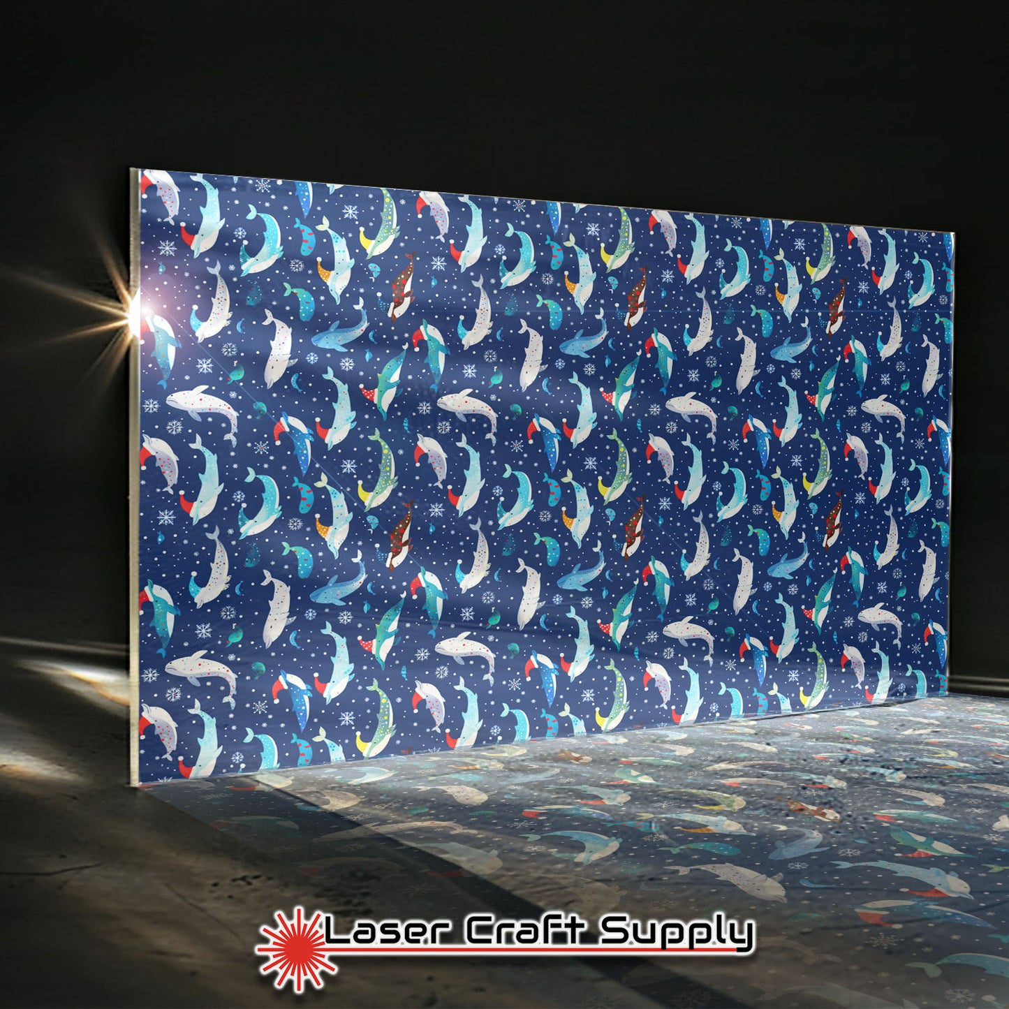 Creative Cast Acrylics - Christmas Dolphins