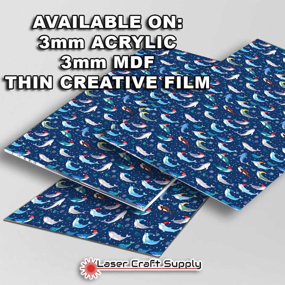 Creative Cast Acrylics - Christmas Dolphins