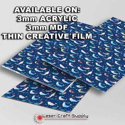 Creative Cast Acrylics - Christmas Dolphins