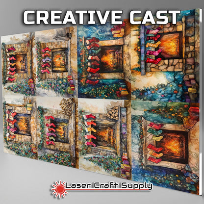 Christmas Fireplace - Creative Tile