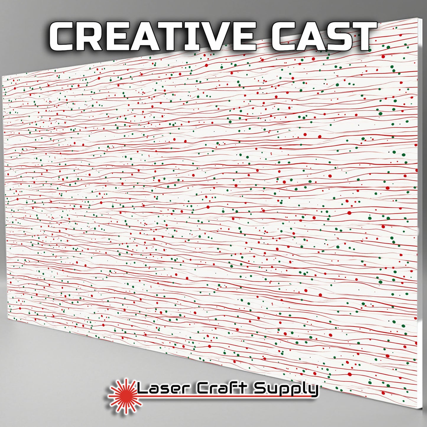 Creative Cast Acrylics - Christmas Frosting and Sprinkles