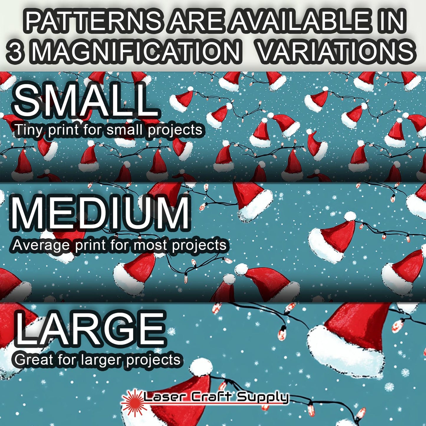 Creative Cast Acrylics - Christmas Santa Hats