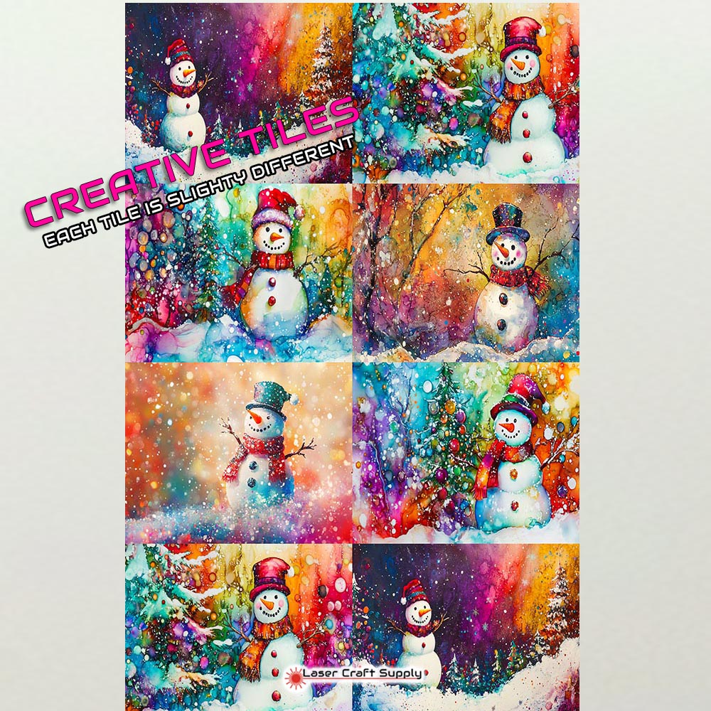 Christmas Snowman - Creative Tile