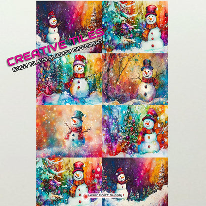 Christmas Snowman - Creative Tile