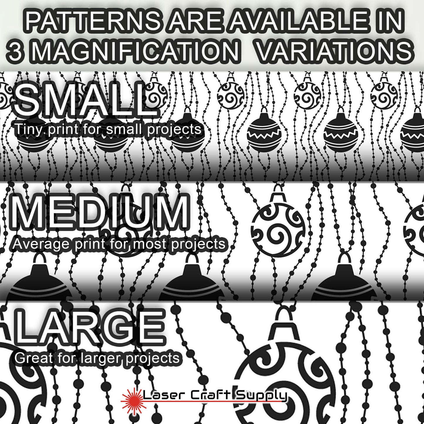 Creative Cast Acrylics - Christmas Strings & Bulbs