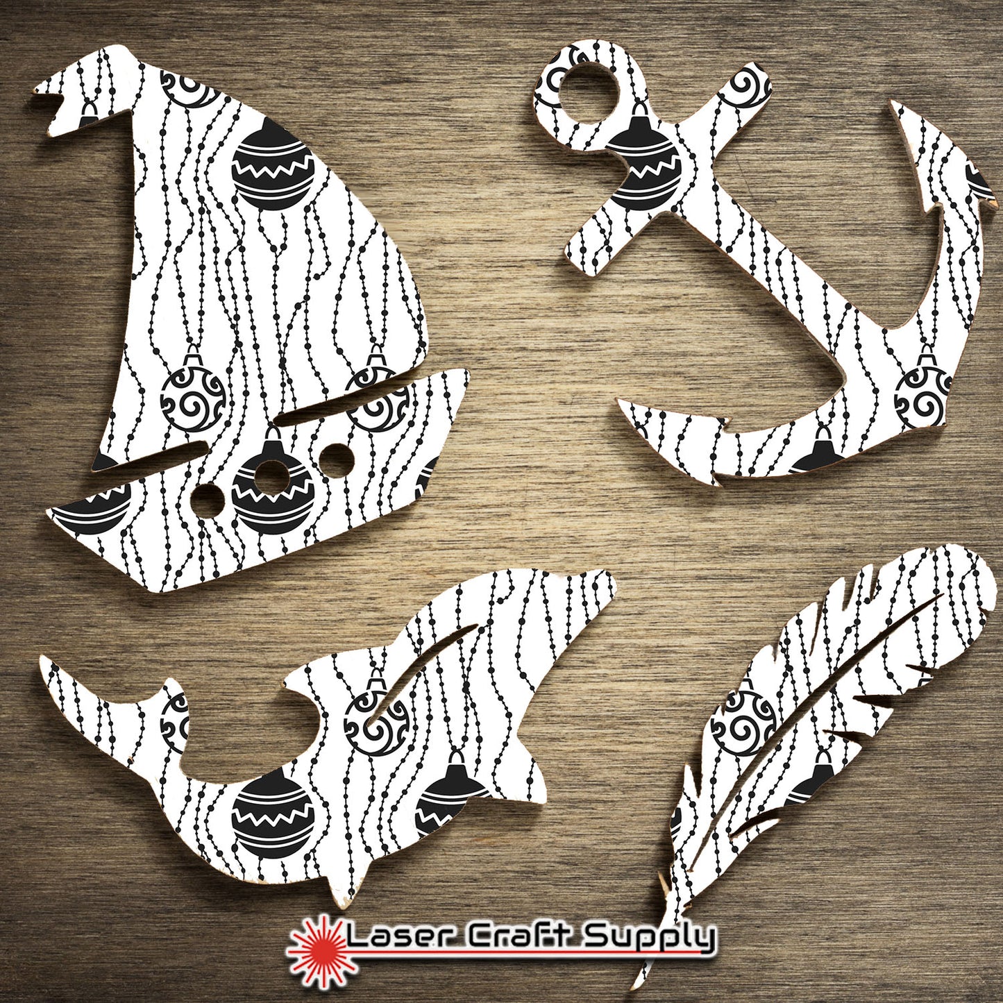 Creative Cast Acrylics - Christmas Strings & Bulbs