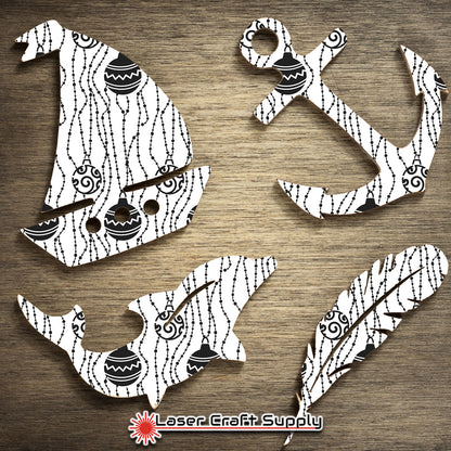 Creative Cast Acrylics - Christmas Strings & Bulbs