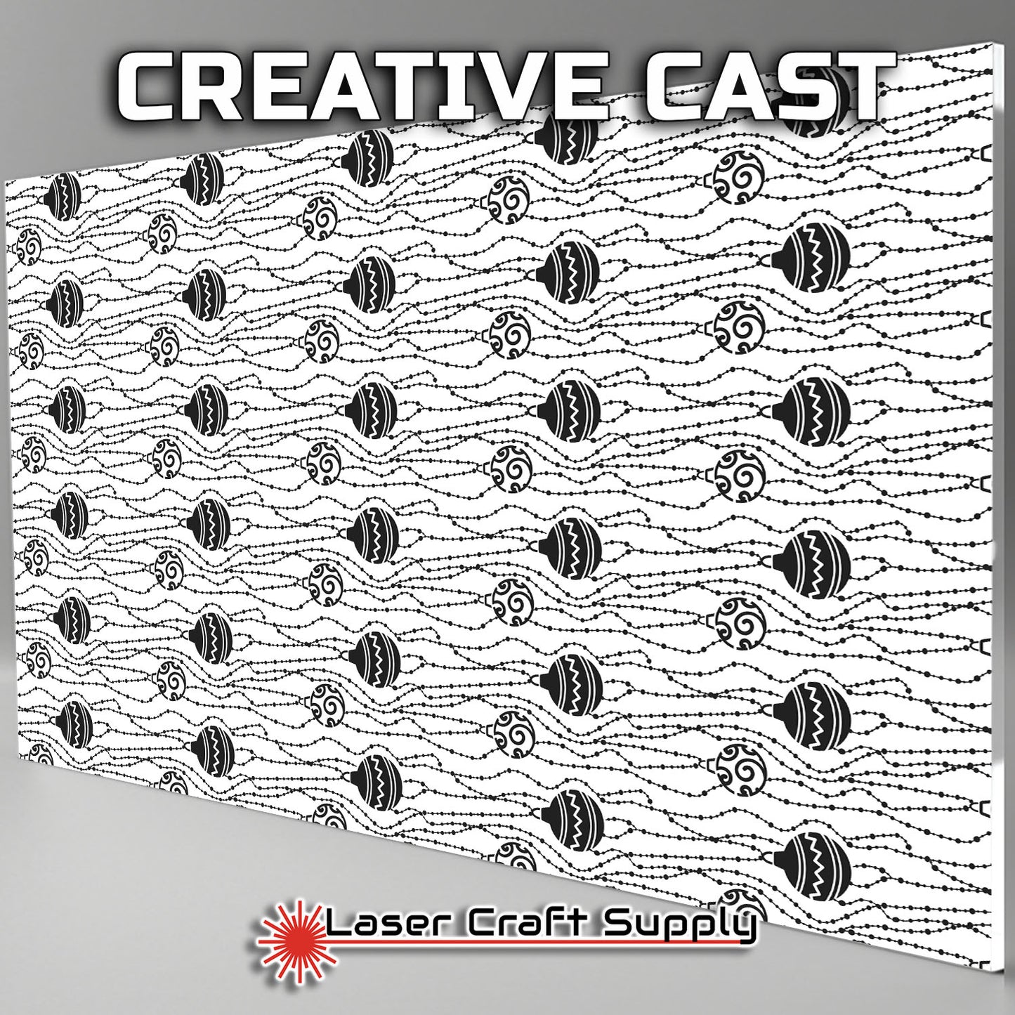 Creative Cast Acrylics - Christmas Strings & Bulbs