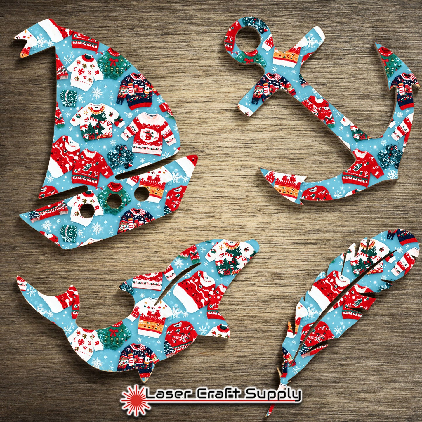 Creative Cast Acrylics - Christmas Sweaters