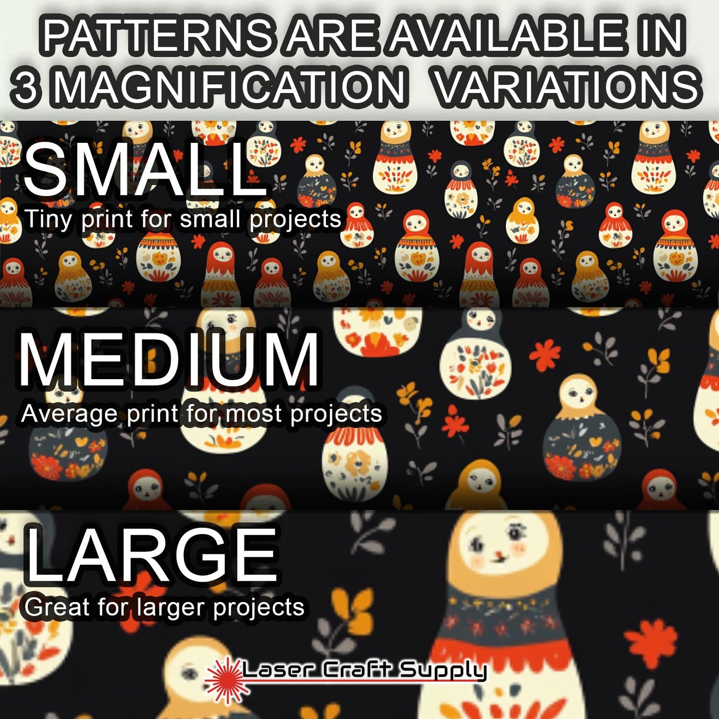 Creative Cast Acrylics - Christmas TIme Russian Nesting Dolls