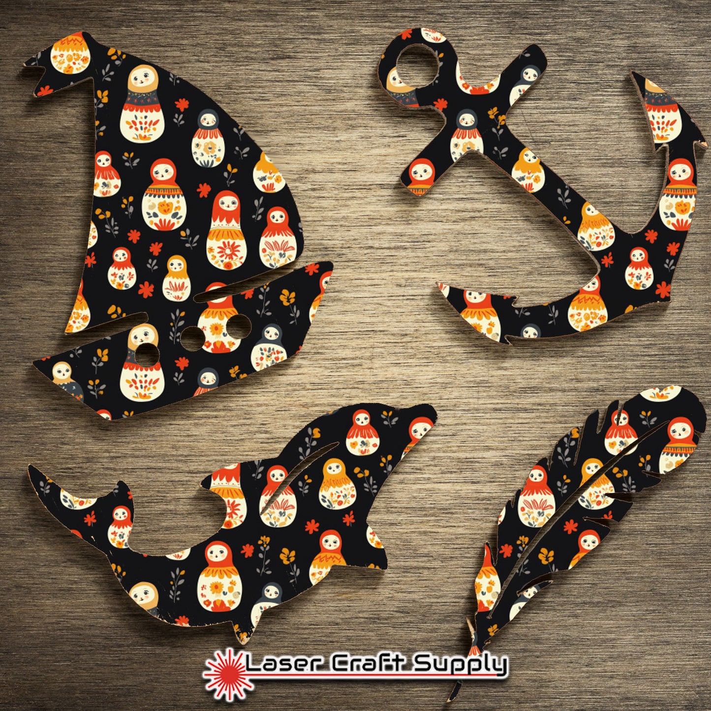 Creative Cast Acrylics - Christmas TIme Russian Nesting Dolls