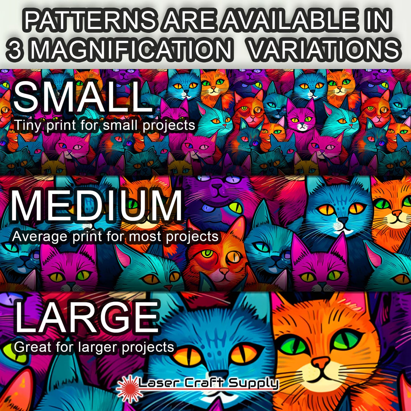 Creative Cast Acrylics - Color Cats Staring