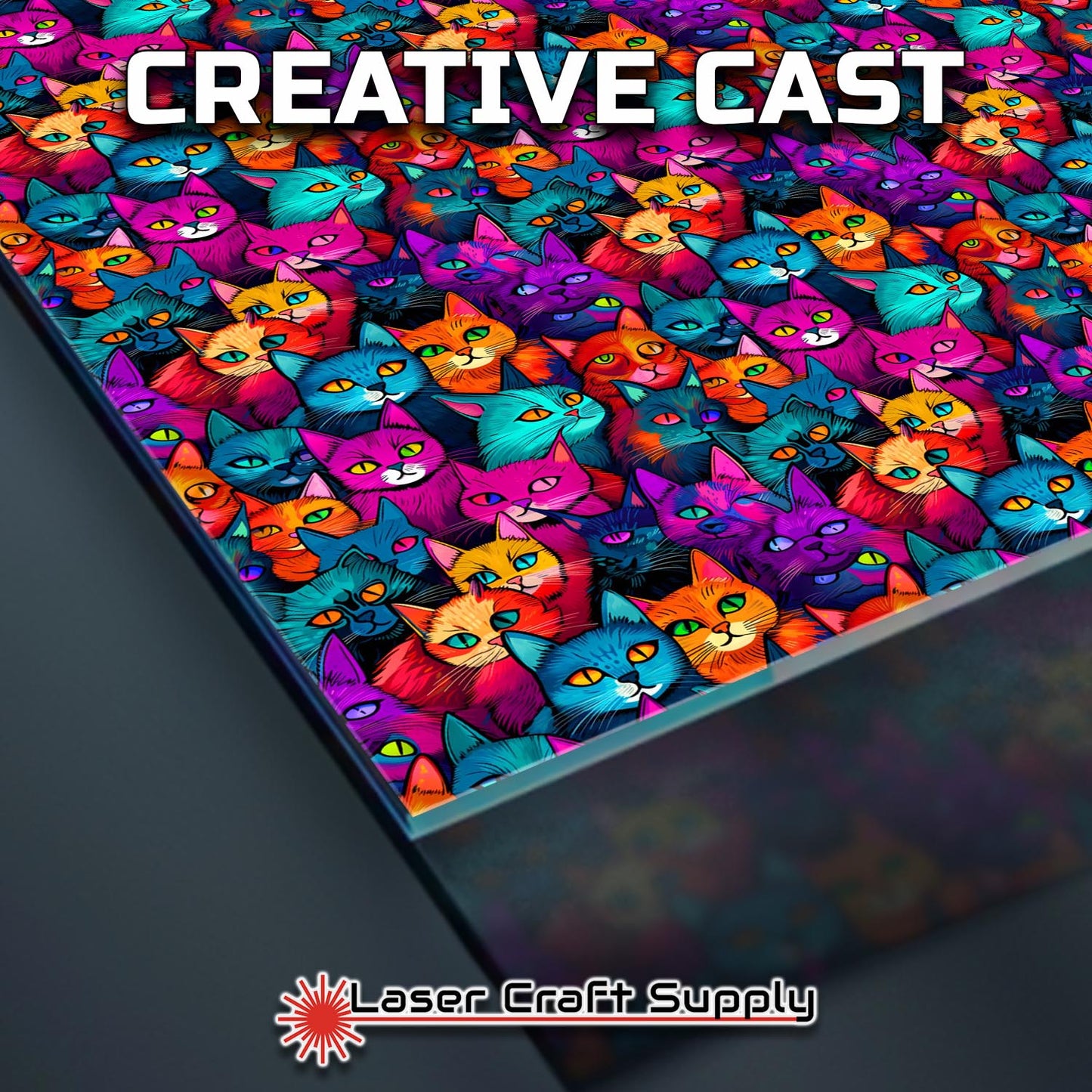 Creative Cast Acrylics - Color Cats Staring