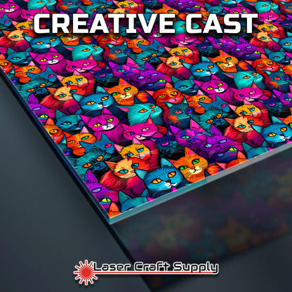 Creative Cast Acrylics - Color Cats Staring
