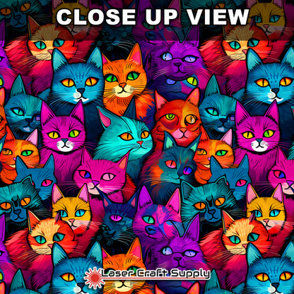 Creative Cast Acrylics - Color Cats Staring