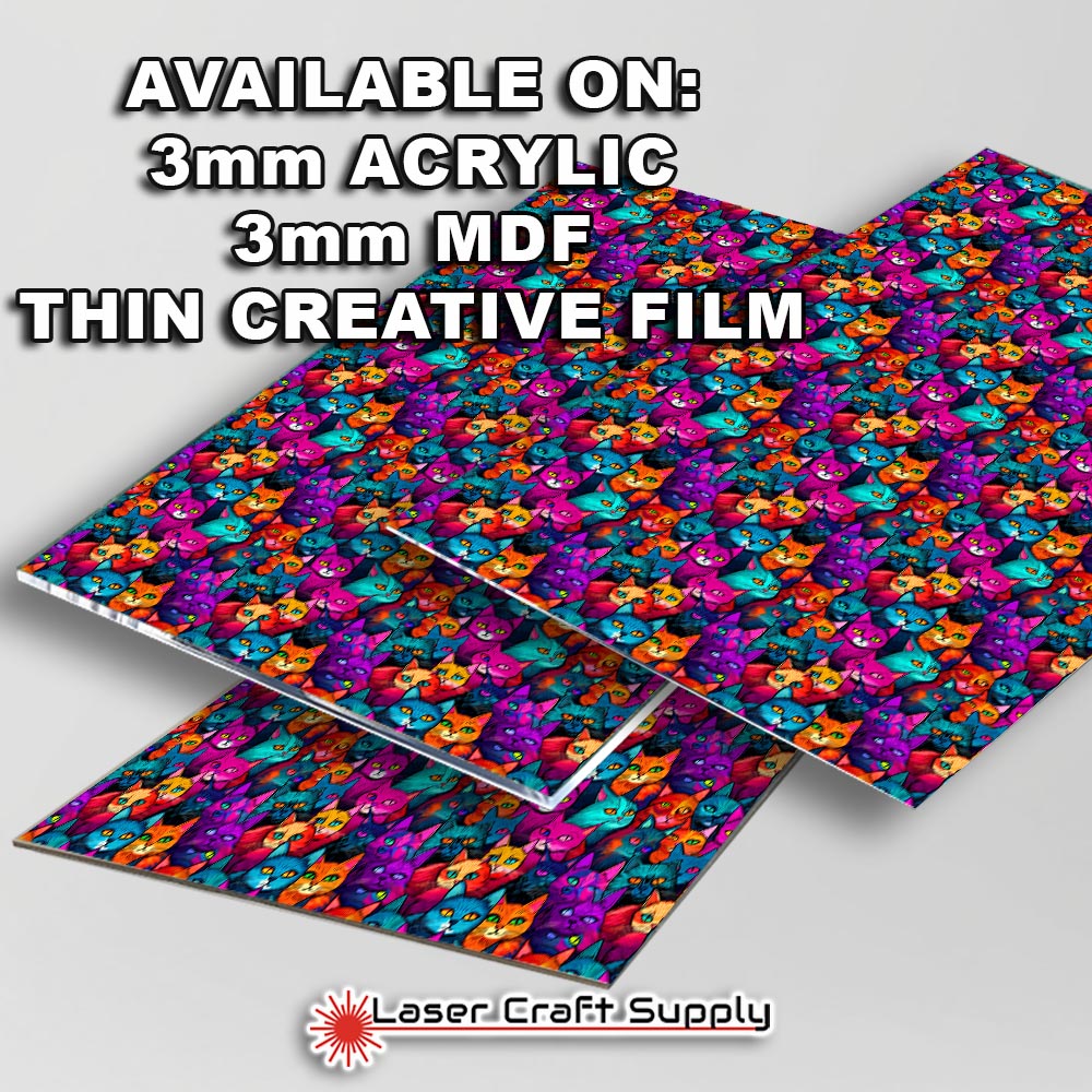 Creative Cast Acrylics - Color Cats Staring