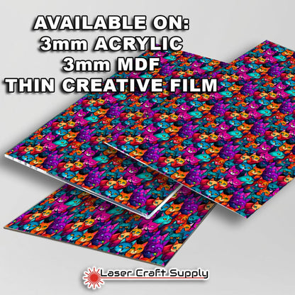 Creative Cast Acrylics - Color Cats Staring