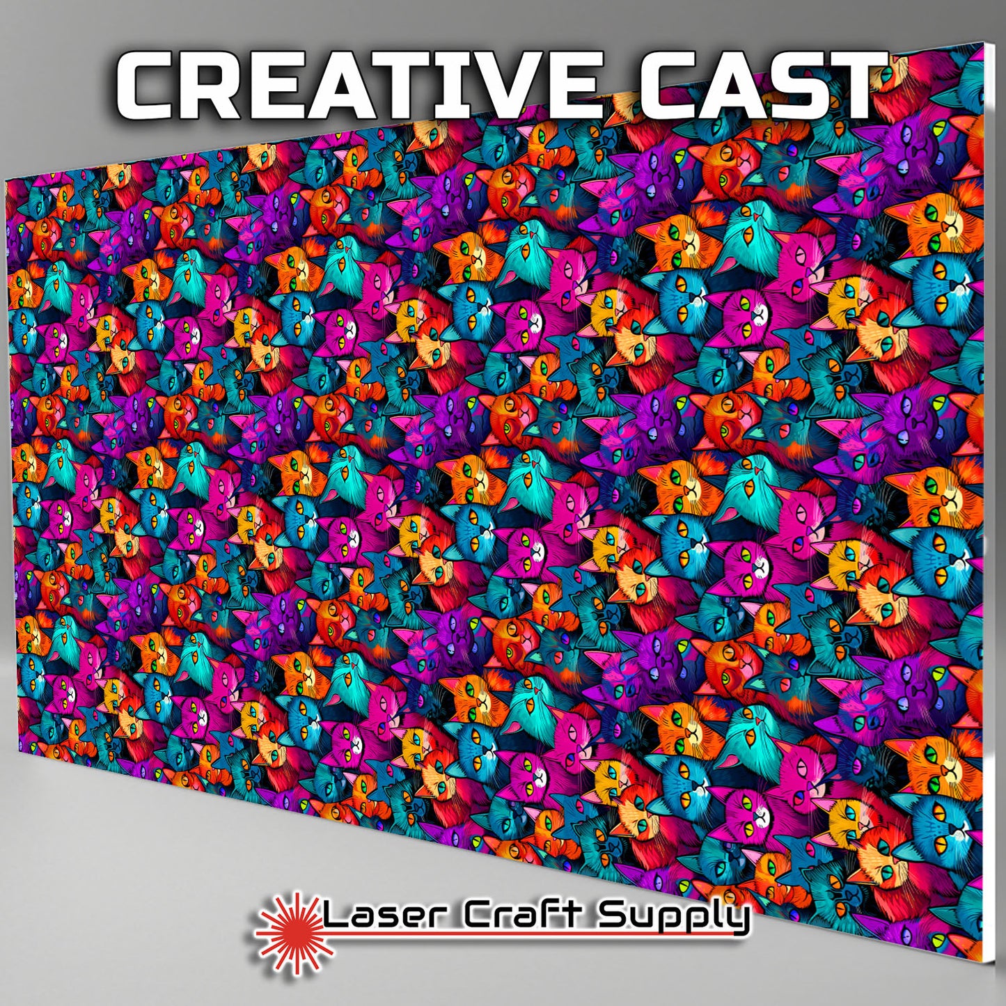 Creative Cast Acrylics - Color Cats Staring