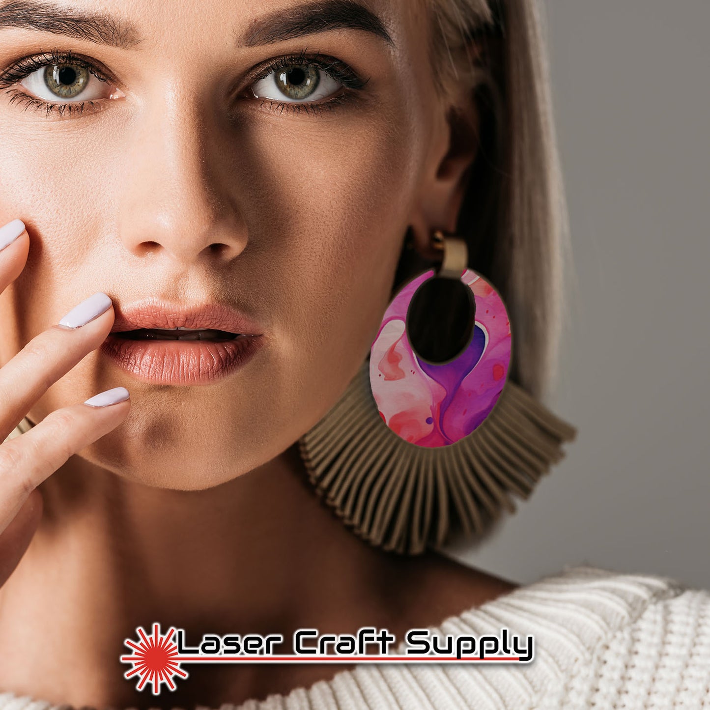 Creative Cast Acrylics - Color Hearts in Pink