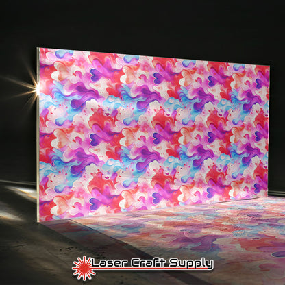 Creative Cast Acrylics - Color Hearts in Pink