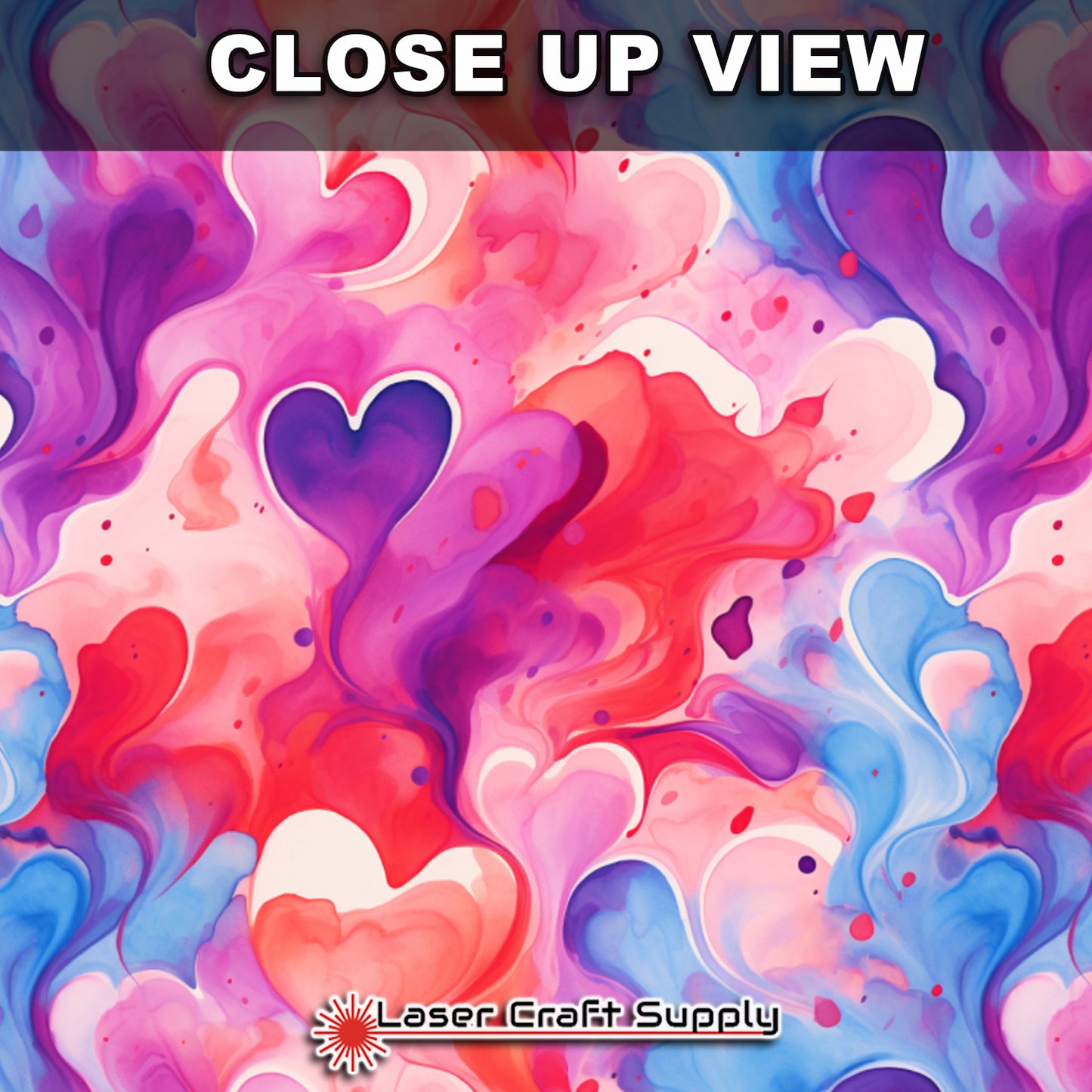 Creative Cast Acrylics - Color Hearts in Pink