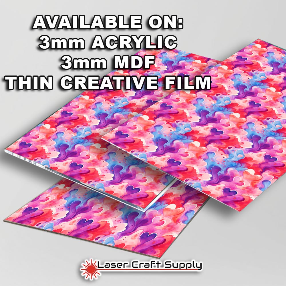 Creative Cast Acrylics - Color Hearts in Pink