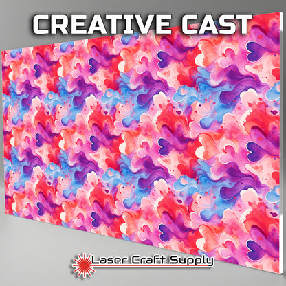 Creative Cast Acrylics - Color Hearts in Pink