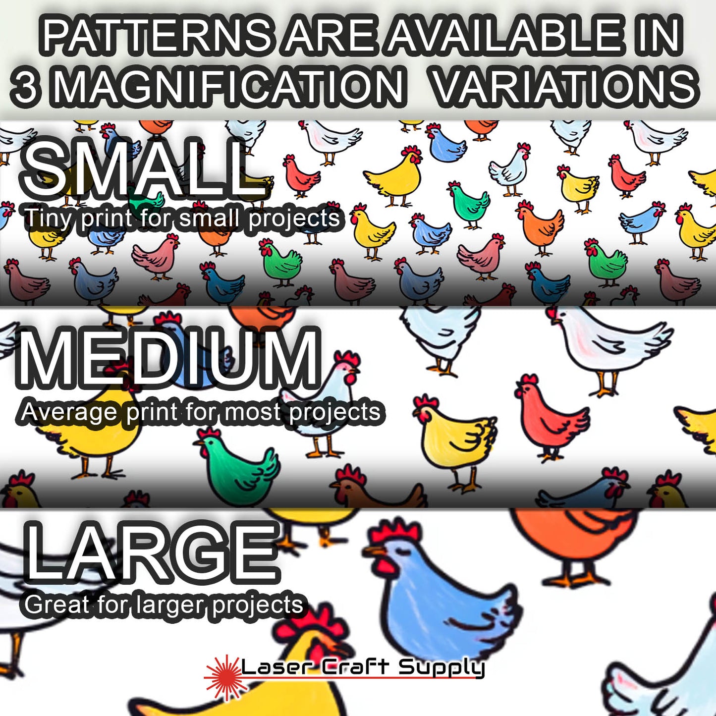 Colorful Chickens - Creative Cast