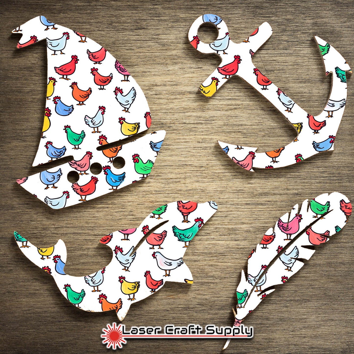 Colorful Chickens - Creative Cast
