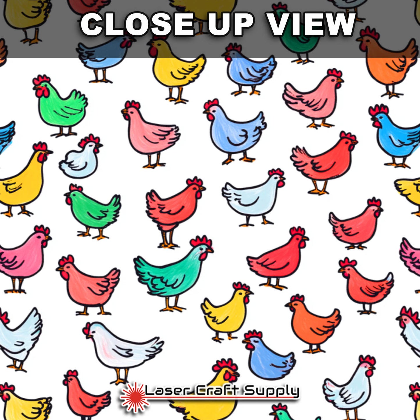 Colorful Chickens - Creative Cast