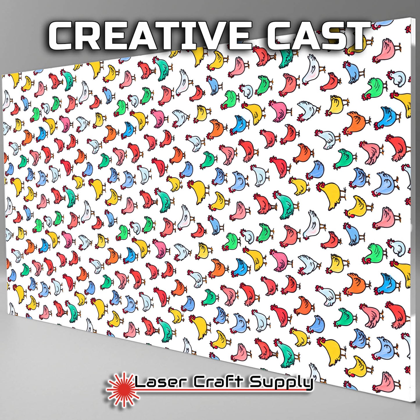 Colorful Chickens - Creative Cast