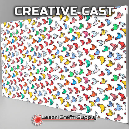 Colorful Chickens - Creative Cast