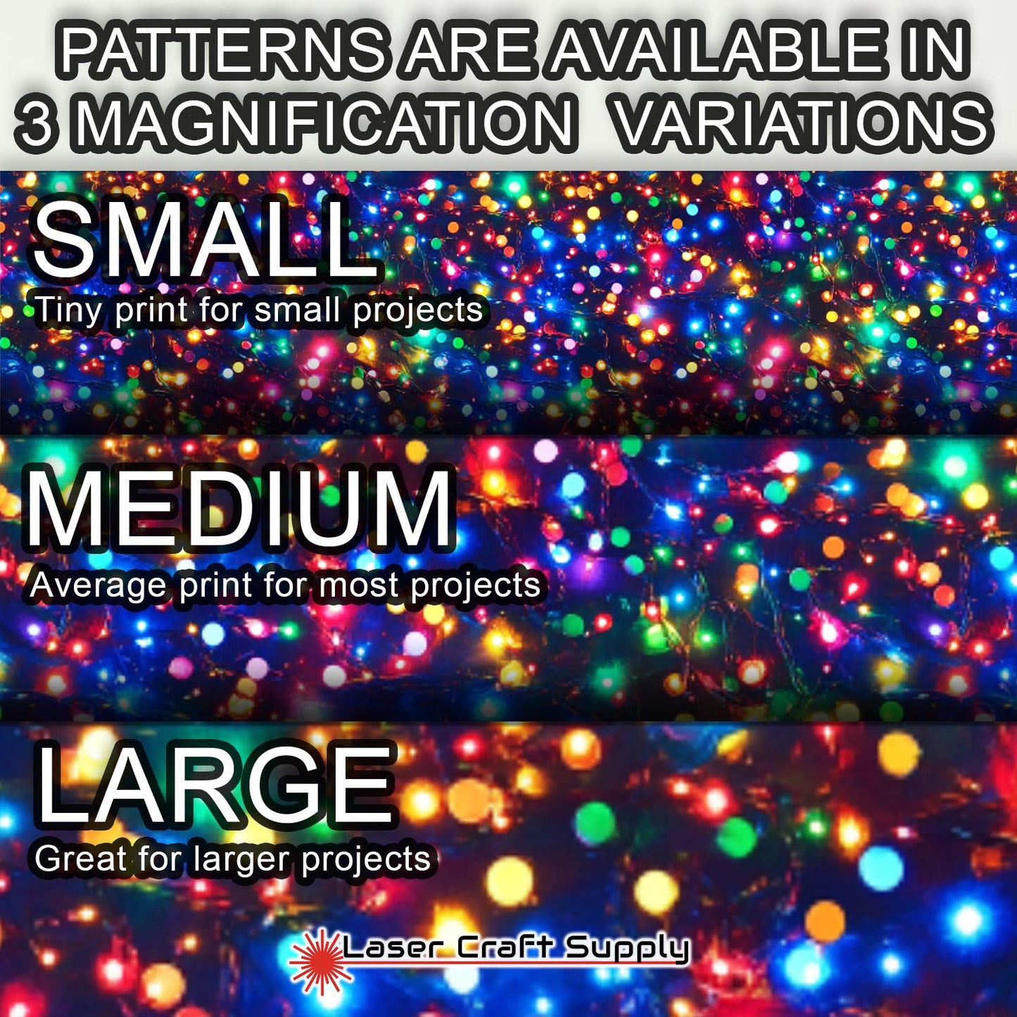 Creative Cast Acrylics - Colorful Christmas Lights