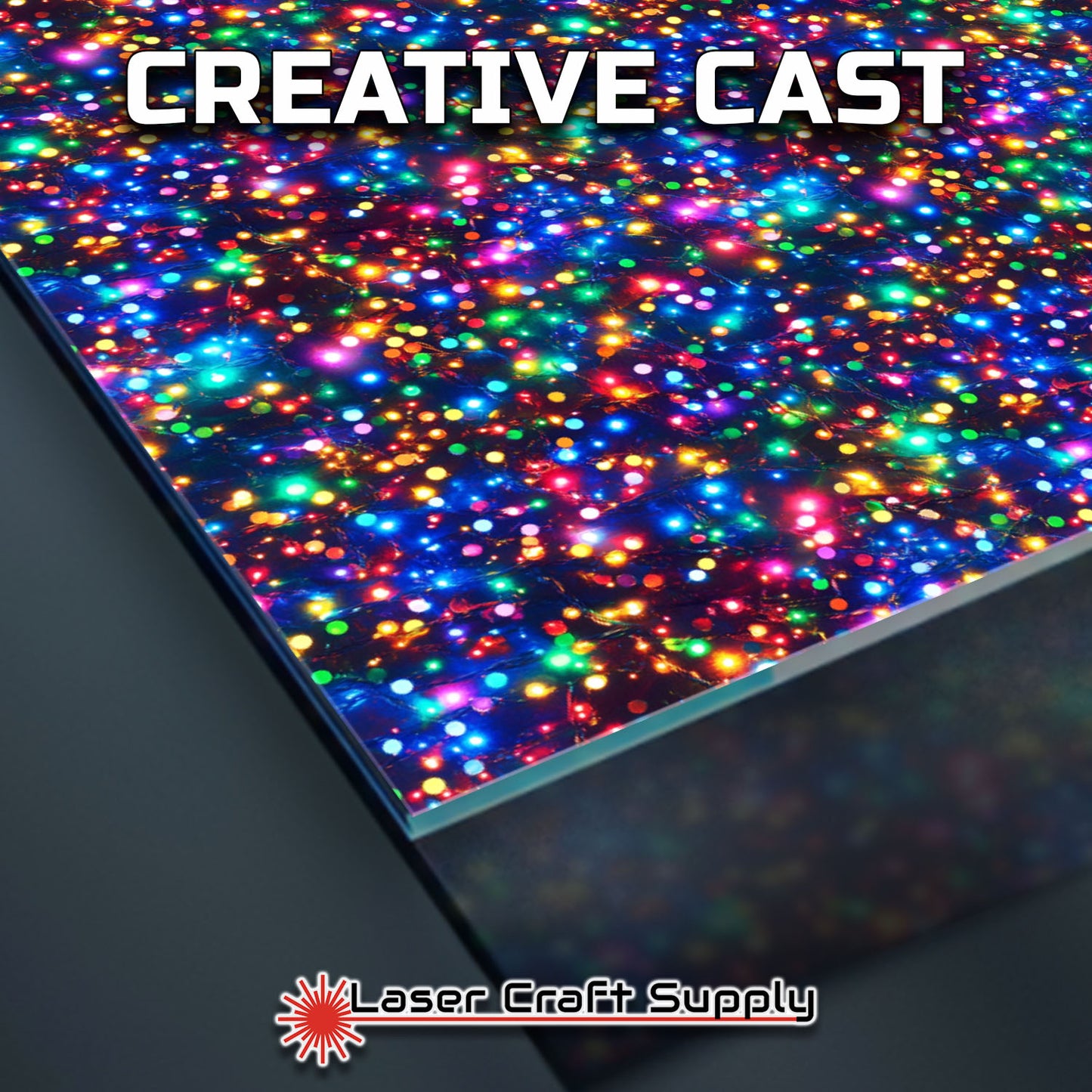 Creative Cast Acrylics - Colorful Christmas Lights