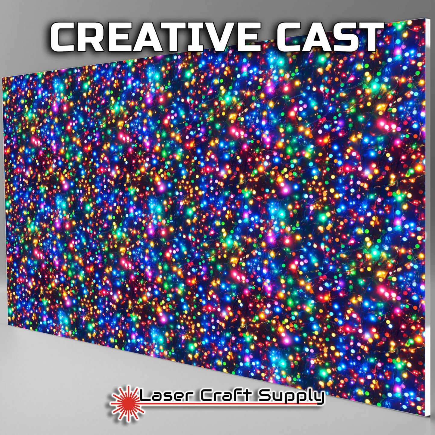 Creative Cast Acrylics - Colorful Christmas Lights