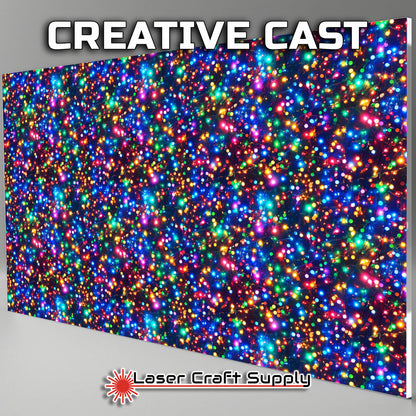 Creative Cast Acrylics - Colorful Christmas Lights