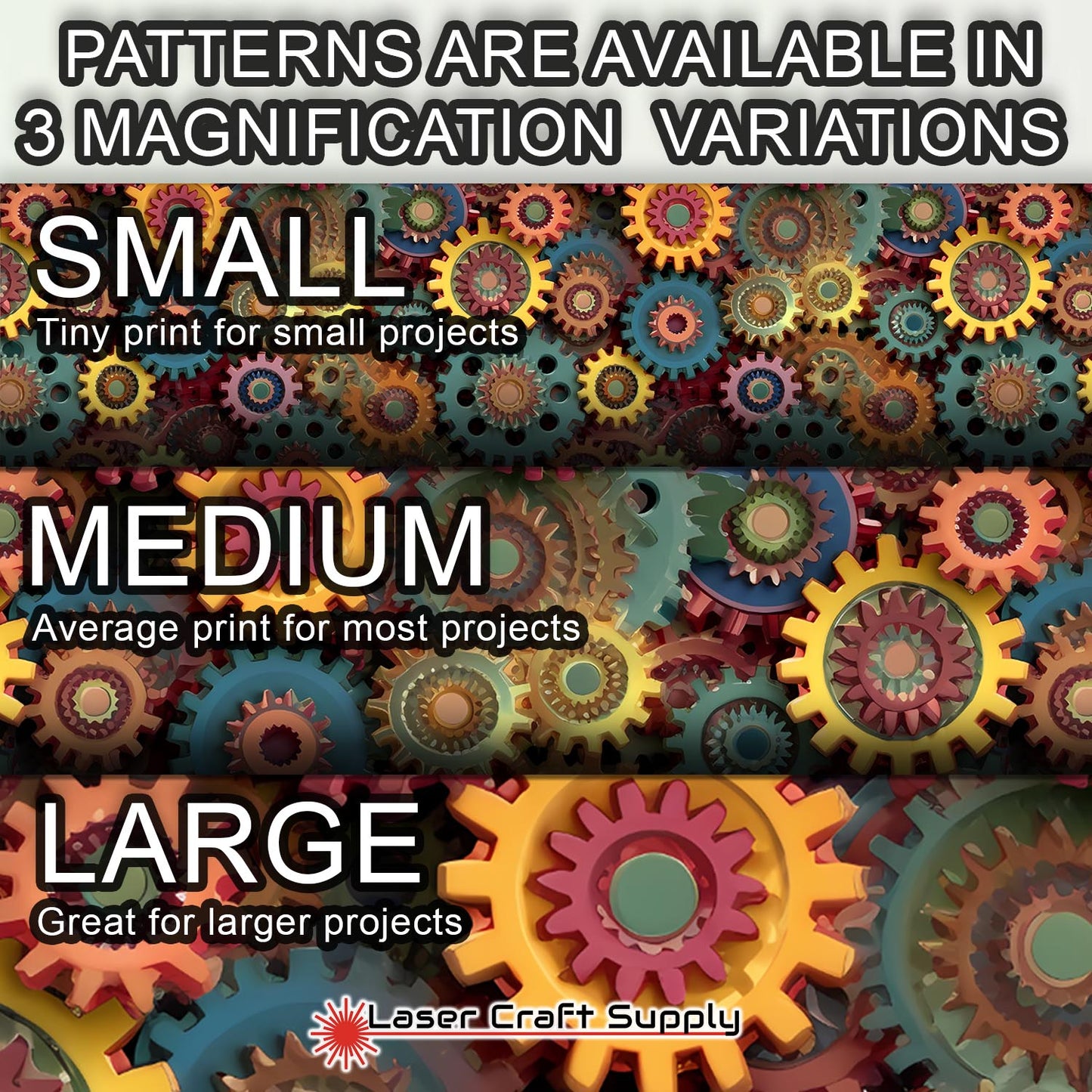 Creative Cast Acrylics - Colorful Gears