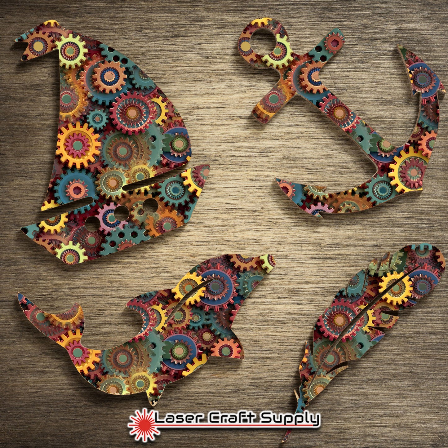 Creative Cast Acrylics - Colorful Gears