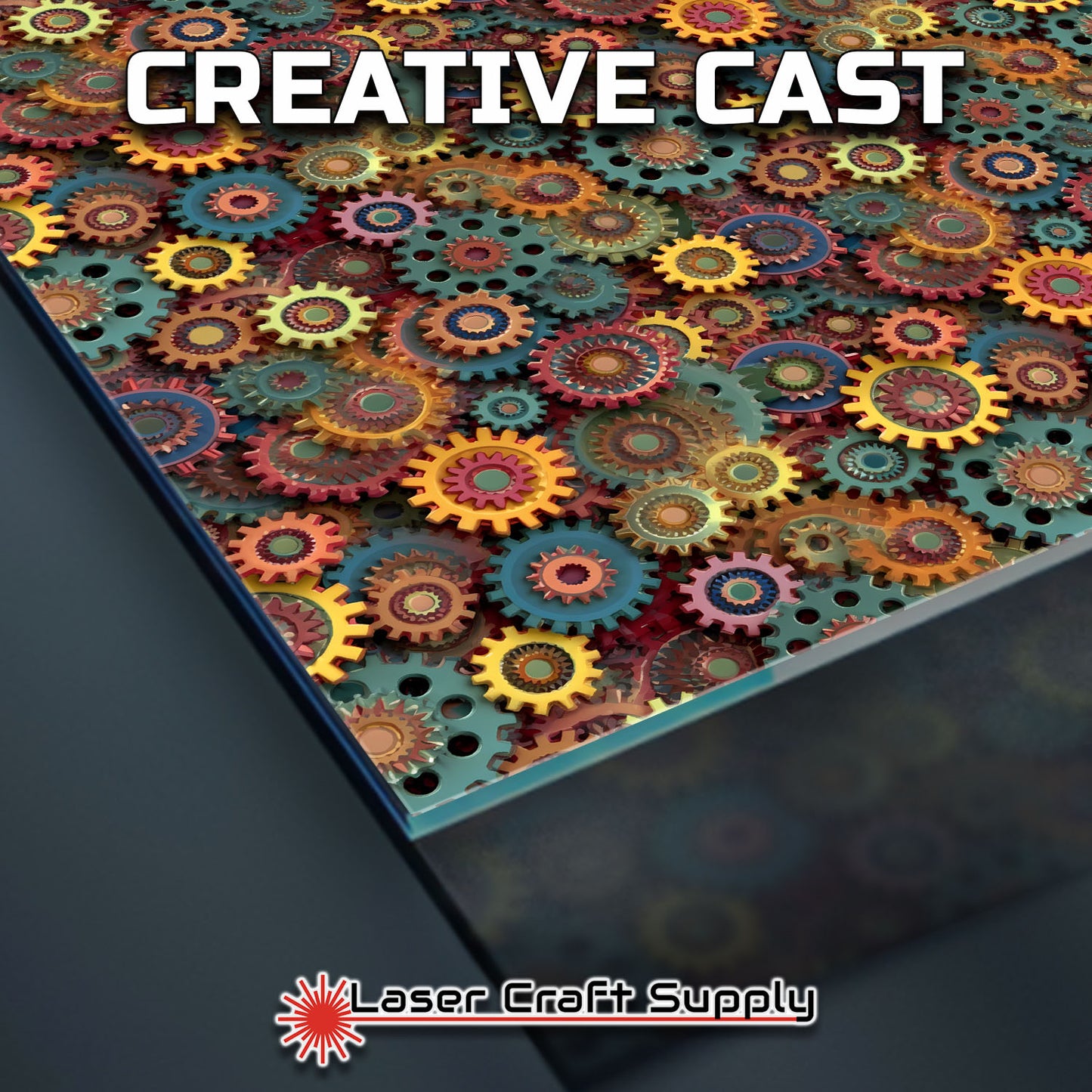 Creative Cast Acrylics - Colorful Gears