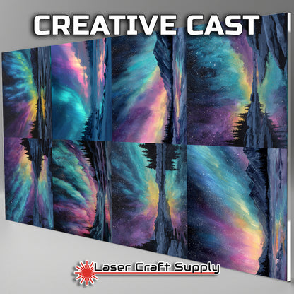 Colorful Ice Northern Lights - tile