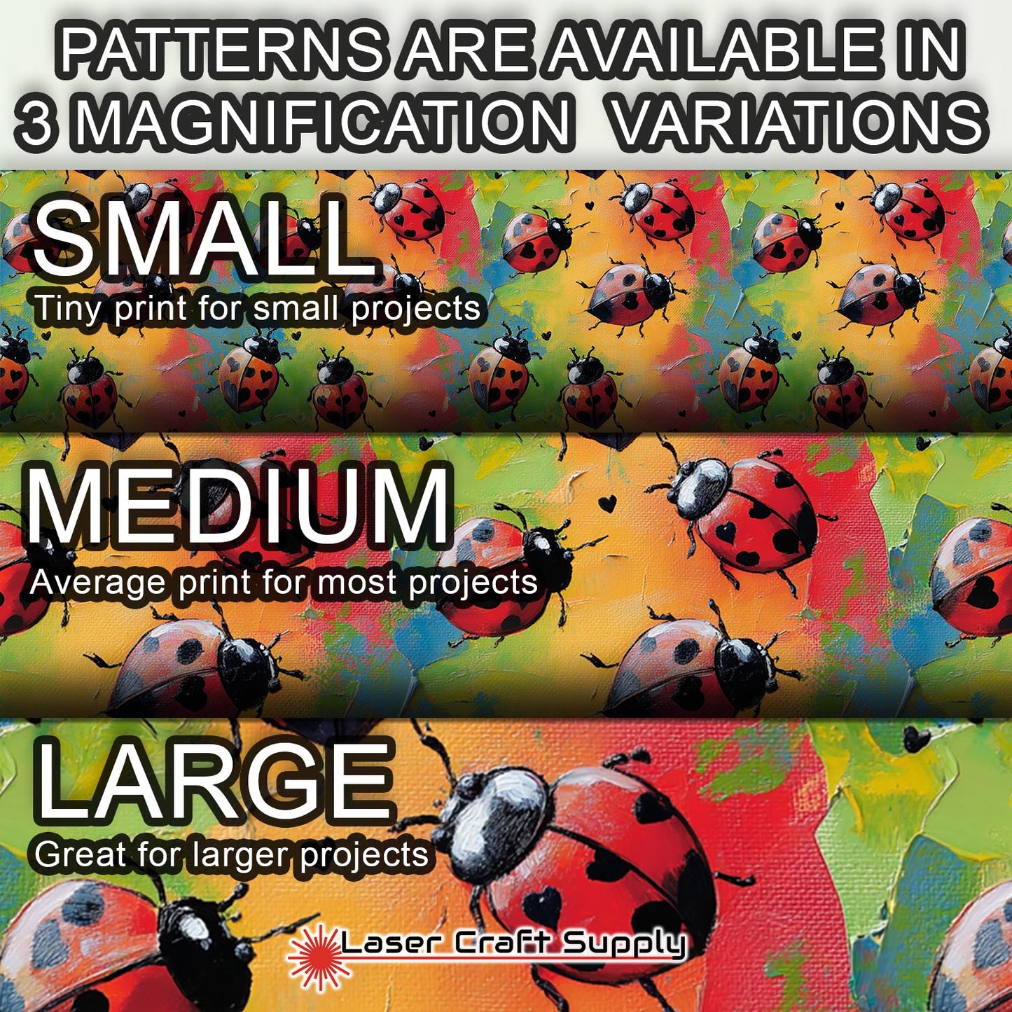 Creative Cast Acrylics - Colorful Ladybug Love