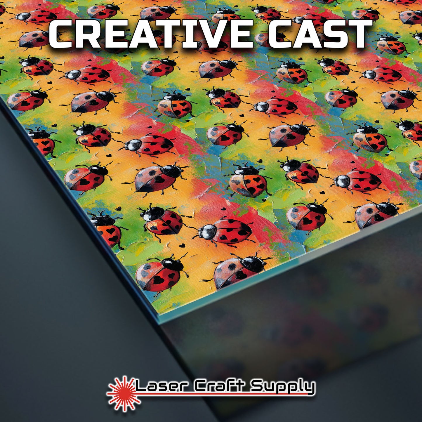 Creative Cast Acrylics - Colorful Ladybug Love