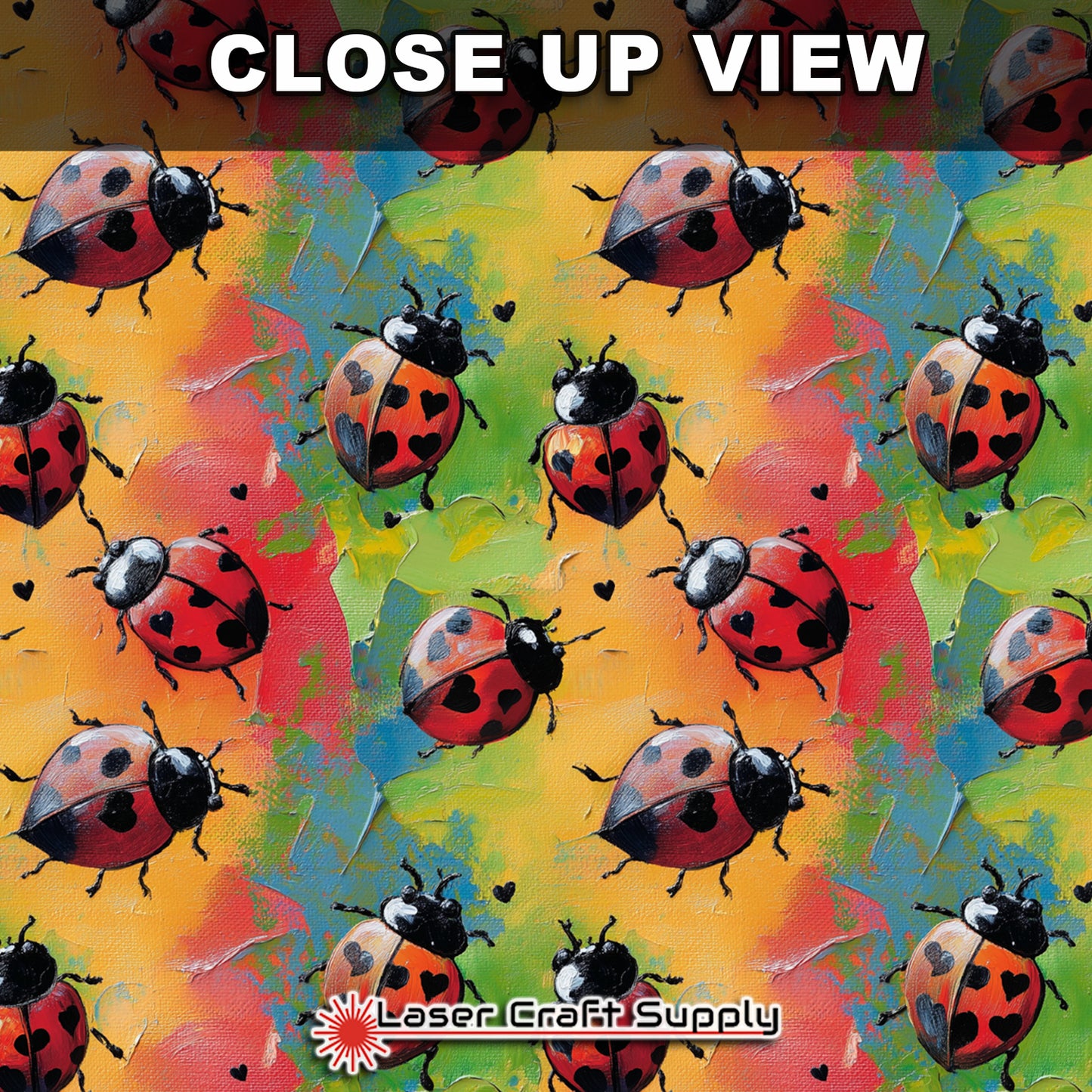 Creative Cast Acrylics - Colorful Ladybug Love